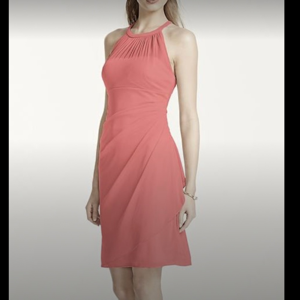 Davids Bridal Womens Ladies Coral Dress Sz 16
